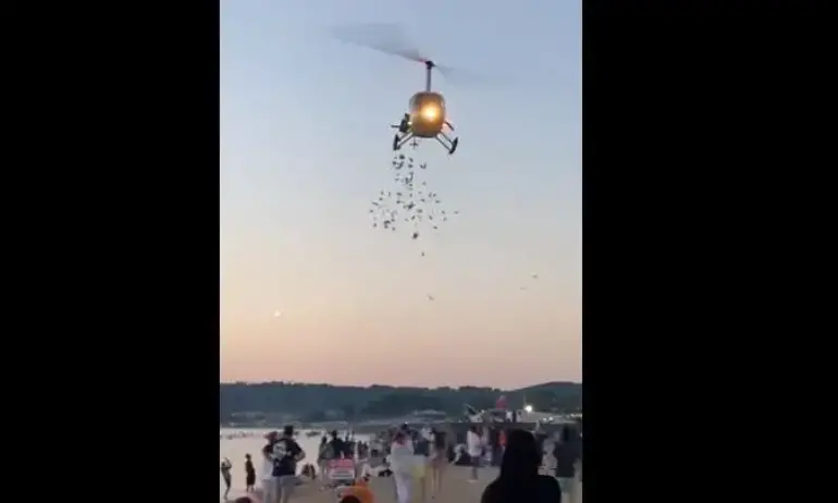 Хеликоптер прелетя опасно ниско над плаж Градина, полетът не е разрешен - Tribune.bg