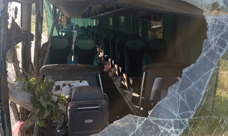 Задържан е шофьорът на сръбския автобус, 14 от пътуващите са в болница (СНИМКИ) - Tribune.bg