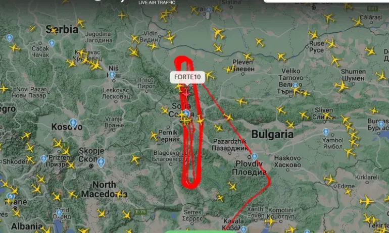 Американски разузнавателен дрон лети в небето над България, част е от учение на НАТО - Tribune.bg