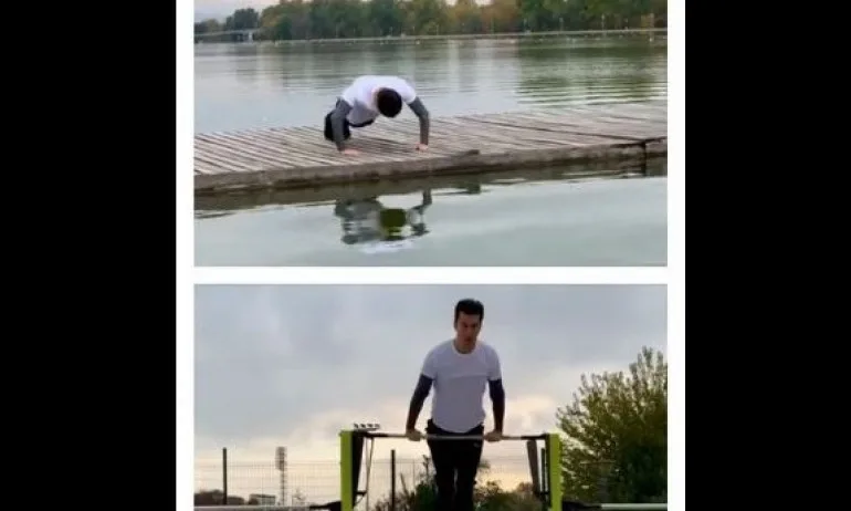 Кирил Петков като Радев: демонстрира лицеви опори, но на Гребната база в Пловдив - Tribune.bg