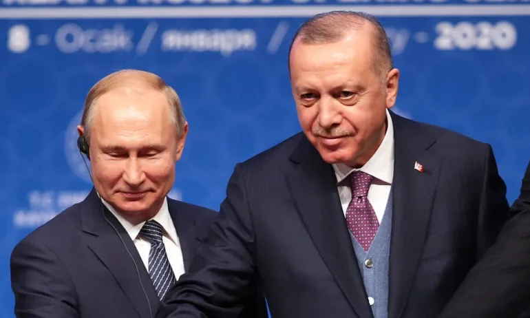 Президентът Владимир Путин заяви пред турския лидер Реджеп Тайип Ердоган,