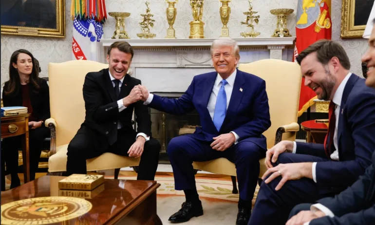 Тръмп и Макрон обсъждат бъдещето на Украйна в Белия дом - Tribune.bg