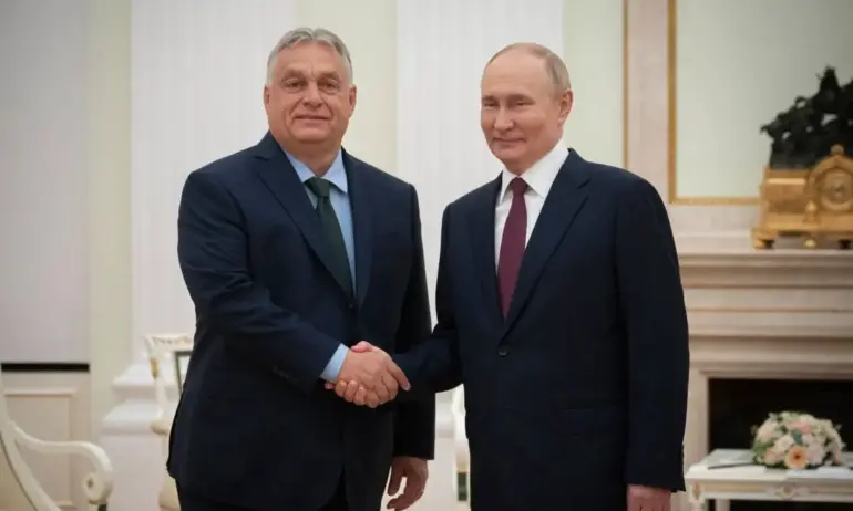 Унгарският премиер Орбан пристигна в Москва за преговори с руския президент Путин 