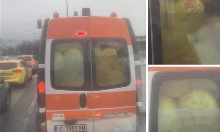 Спекулация във Фейсбук: Снимки на линейка, уж пълна със зеле, се оказа превозваща биологичен отпадък - Tribune.bg