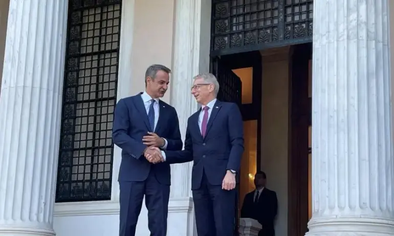 Приключи срещата между Николай Денков и Кириакос Мицотакис - Tribune.bg