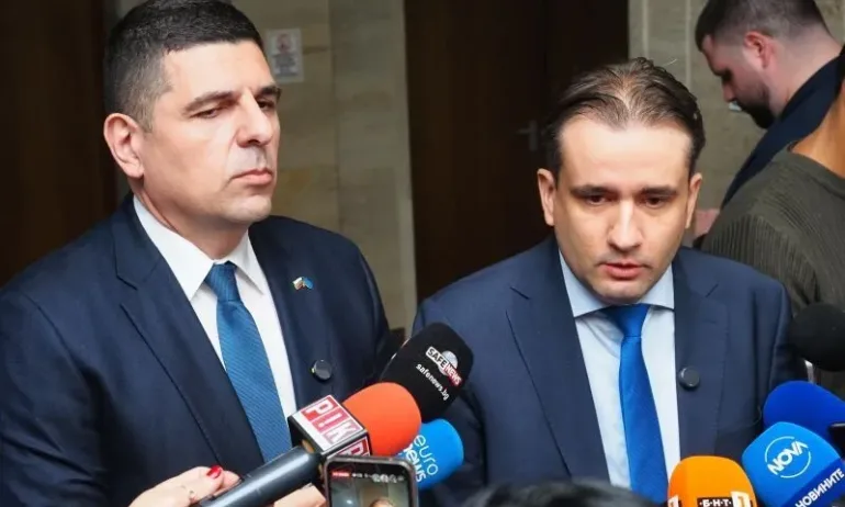 Съпредседателите на Да, България Ивайло Мирчев и Божидар Божанов са