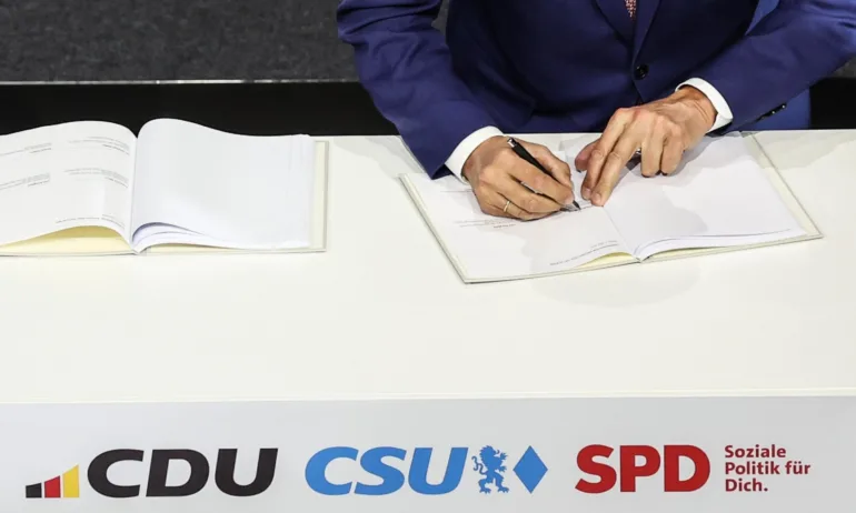 В Германия ХДС/ХСС и ГСДП подписаха коалиционното споразумение - Tribune.bg
