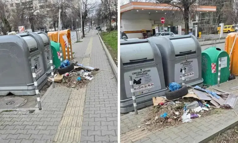 Боклуци зариват кофите в столичния район Илинден - Tribune.bg