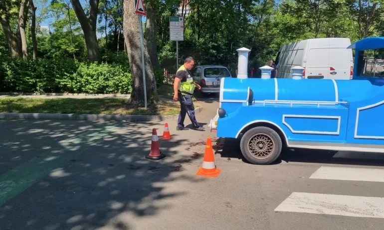 Атракционно влакче блъсна дядо и внуче в Морската градина в Бургас - Tribune.bg