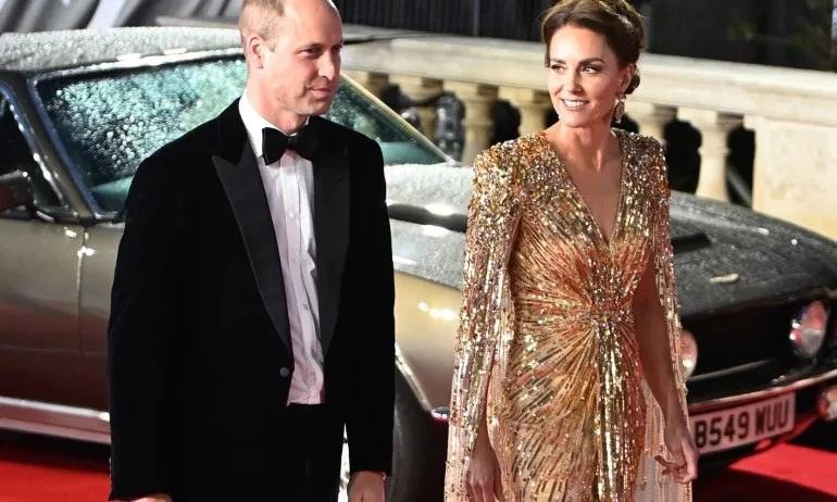 Кейт Мидълтън блести в златиста рокля на премиерата на новия филм за Джеймс Бонд - Tribune.bg