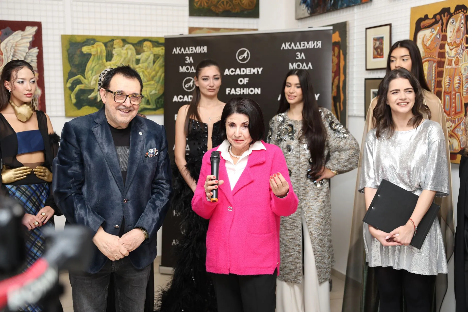 Проф. Любомир Стойков и Наташа Кънчева