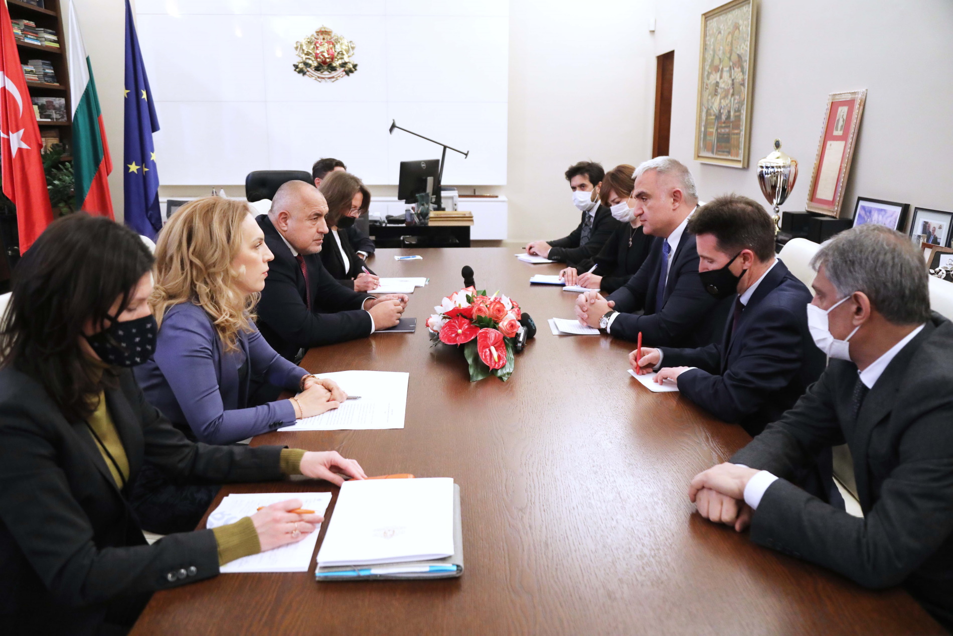 Среща на Борисов с турския министър на туризма 
