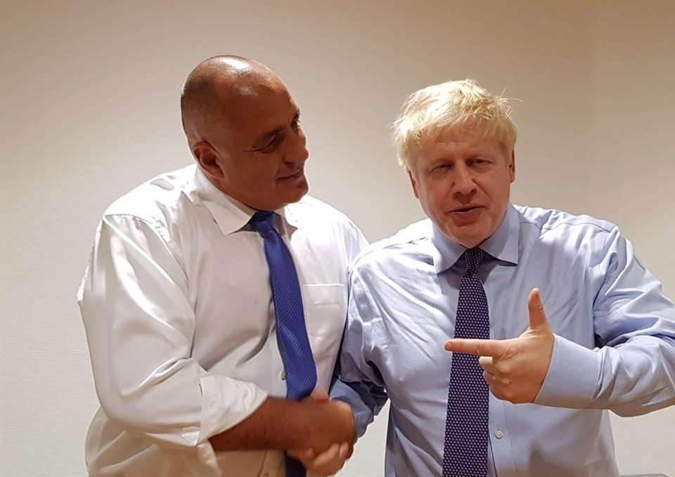 Борисов с британския премиер Борис Джонсън