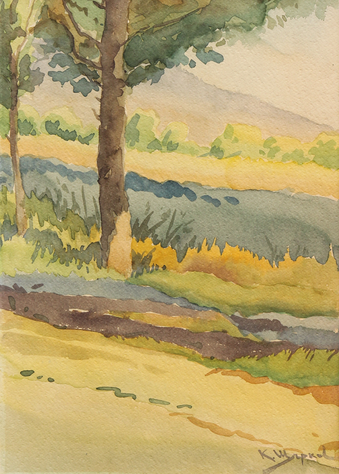 Константин Щъркелов, Пролетен пейзаж