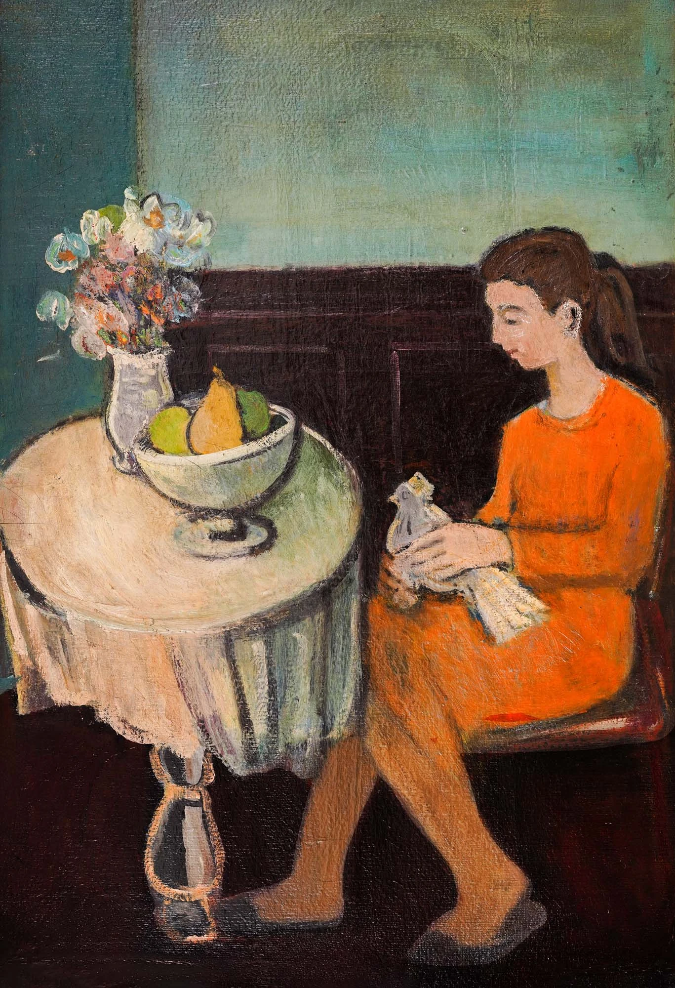 Бенчо Обрешков - „Момиче с гълъб“