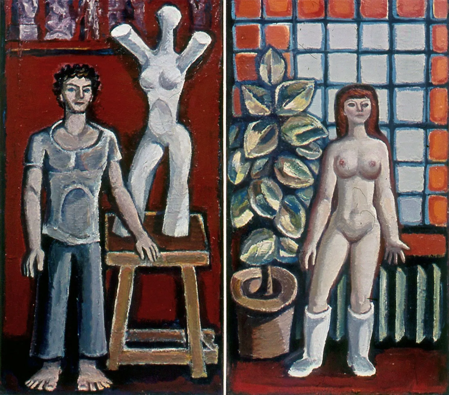 Художникът и неговият модел диптих (1969)