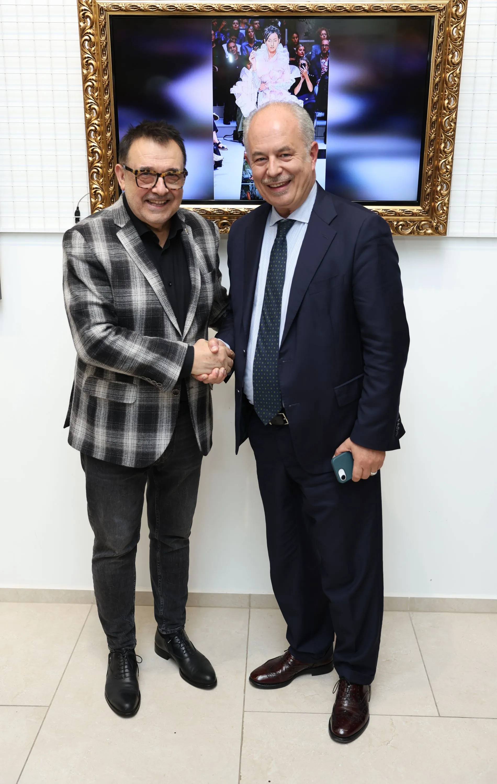 Проф. Любомир Стойков и Н.Пр. Марчело Апичела