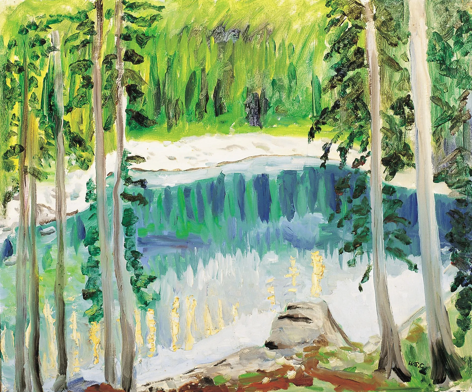 Sketch of Lake Carezza
