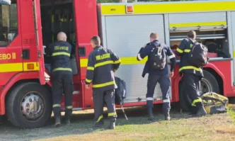 Голям пожар се разрази близо до Гребната база в Пловдив