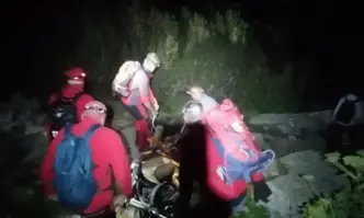 Спасителите носиха мъжа на ръце над 3 часаСпасители от Планинската