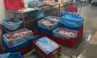 СДВР, НАП и БАБХ откриха над 70 тона пилешко месо без документи при акция в София