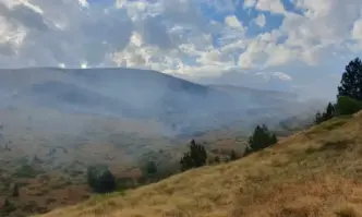 Нов пожар е възникнал късно снощи в планина Славянка под