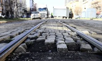 Започна ремонтът на трасето на трамвай №5 в София