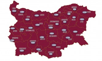 Заболеваемостта от COVID на двуседмична база е най-висока в София-град и още пет области
