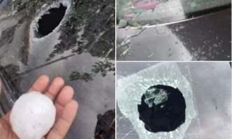 Ситна градушка се изсипа в София в късния неделен следобед