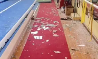 Залата за спортна гимнастика на ЦСКА е била разбита за