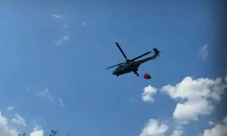 Втори Кугър се притече на помощ в гасенето на пожара на Тракия