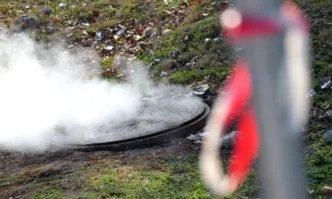 Вряла вода изригна на главна улица в Плевен