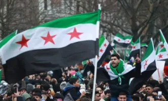 Преходният президент на Сирия Ахмед ал Шараа и турският президент Реджеп