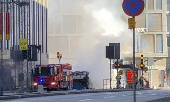 Мощна експлозия разтърси центъра на Стокхолм