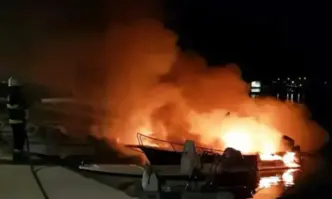 22 яхти изгоряха на хърватско пристанище