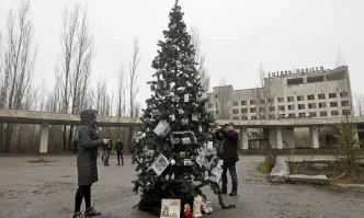 За първи път след аварията в Чернобил: Коледна елха в Припят
