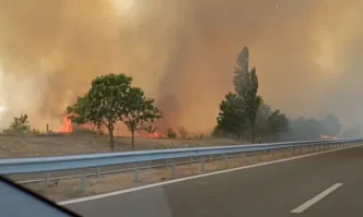 След пожара: Възстановено е движението по АМ Тракия при Пазарджик