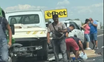 Катастрофа е възникнала на 151 ви километър на автомагистрала Тракия в