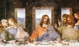 Катедрала поставя картина на Тайната вечеря с тъмнокож Иисус