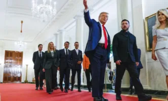 Руският и украинският президенти — Владимир Путин и Володимир Зеленски