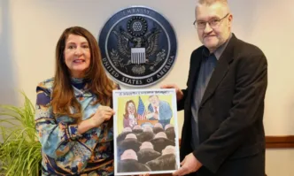 От Фейсбук профила на Американското посолство в България Посланик Мустафа се