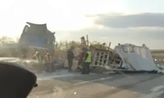 Тежка катастрофа е станала на автомагистрала Марица около 34 ия километър