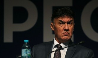 Президентът на Българския футболен съюз – Борислав Михайлов направи кратко