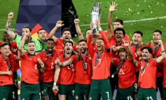 Португалия е носителят на трофея от Лигата на нациите за