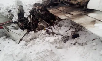 Първи кадри от падналия самолет в Северна Македония
