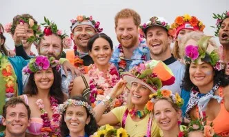 Хавайско парти за Меган и Хари на плажа в Сидни