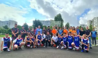 Днес открихме новото баскетболно игрище в двора на 74 СУ