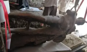 Българската статуя която бе открита на 2 юли беше вдигната