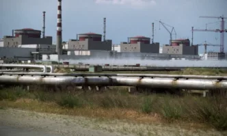 Единият от двата енергоблока на Запорожката атомна електроцентрала които днес