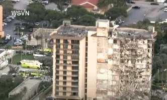 12-етажна жилищна сграда се срути във Флорида, има загинал и ранени (ВИДЕО)